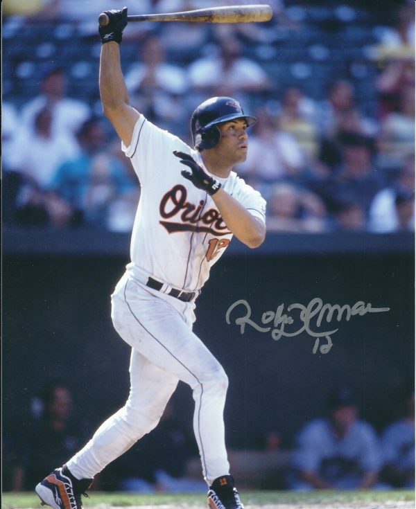 Autographed ROBERTO ALOMAR 8X10 Baltimore Orioles photo
