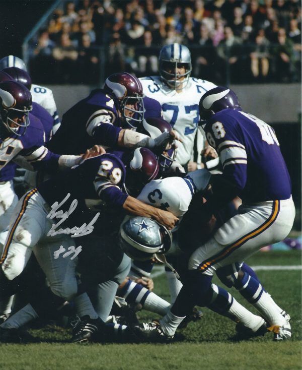 Autographed  KARL KASSULKE 8X10  Minnesota Vikings Photo