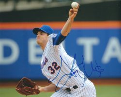 Autographed STEVEN MATZ 8X10 New York Mets photo