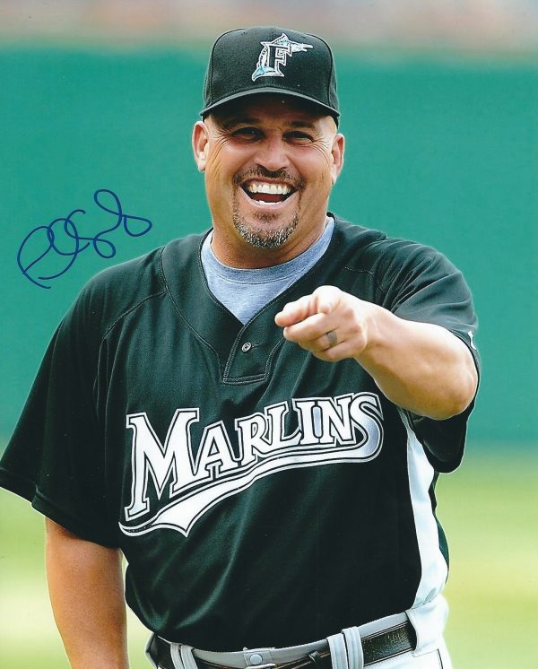 AUTOGRAPHED FREDI GONZALEZ 8X10 Miami Marlins Photo