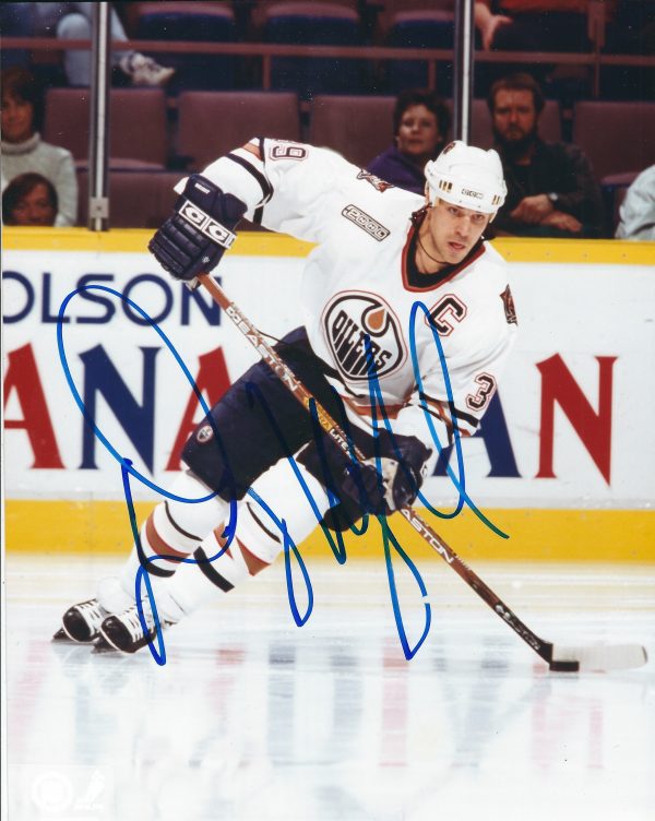 Autographed DOUG WEIGHT 8x10 EDMONTON OILERS Photo