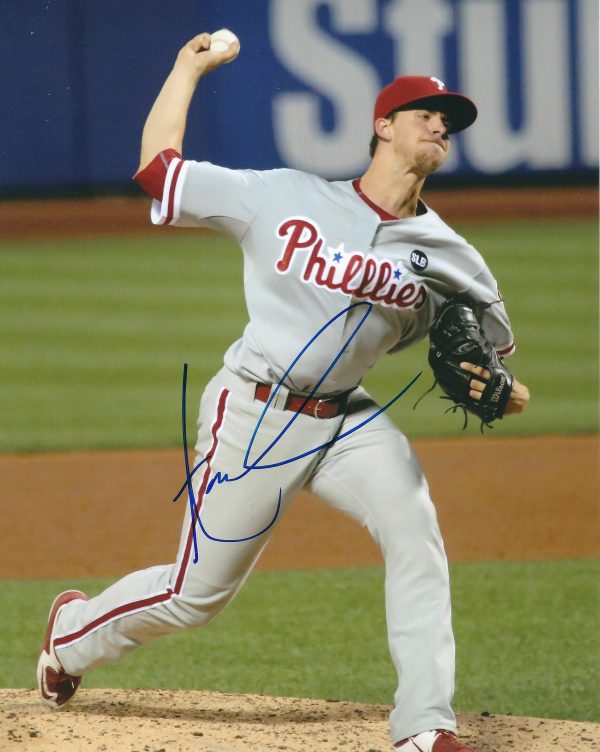 AUTOGRAPHED AARON NOLA 8X10 Philadelphia Phillies Photo