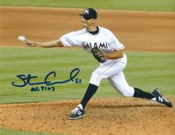 AUTOGRAPHED STEVE CISHEK 8X10 Miami Marlins Photo