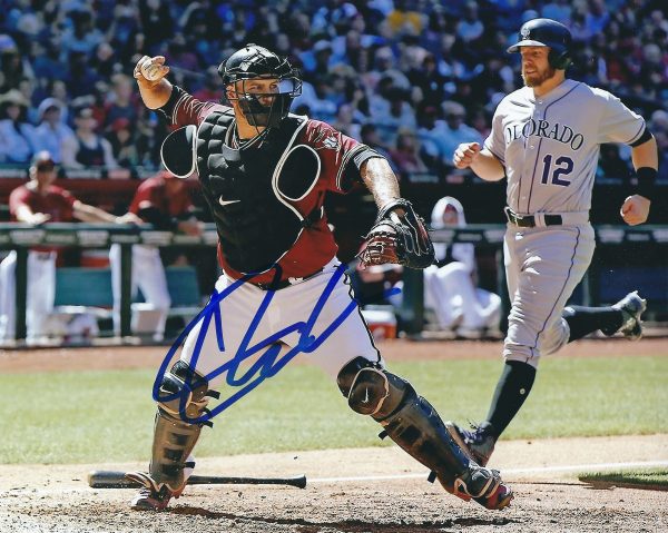 Autographed CHRIS IANNETTA 8X10 Arizona Diamondbacks Photo