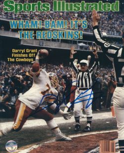 Autographed DARRYL GRANT 8x10 Washington Redskins Photo