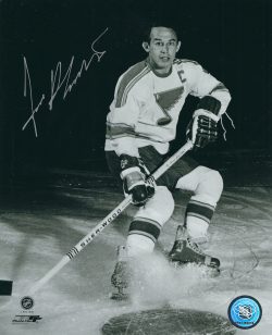 Autographed JIM ROBERTS 8X10 St. Louis Blues Photo
