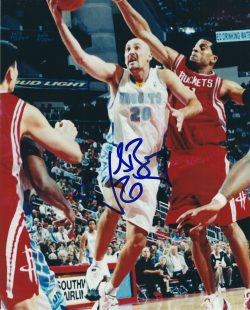 AUTOGRAPHED JON BARRY 8X10 Denver Nuggets Photo