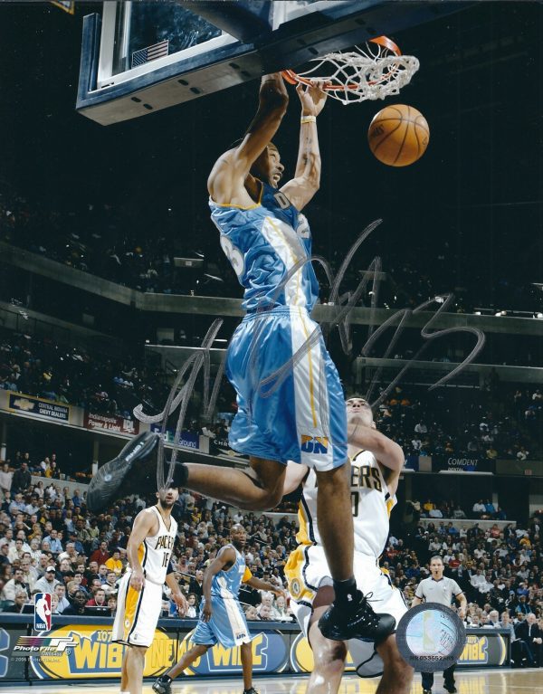 AUTOGRAPHED MARCUS CAMBY 8X10 Denver Nuggets Photo