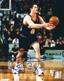 AUTOGRAPHED  RAEF LaFRENTZ 8X10 Denver Nuggets Photo