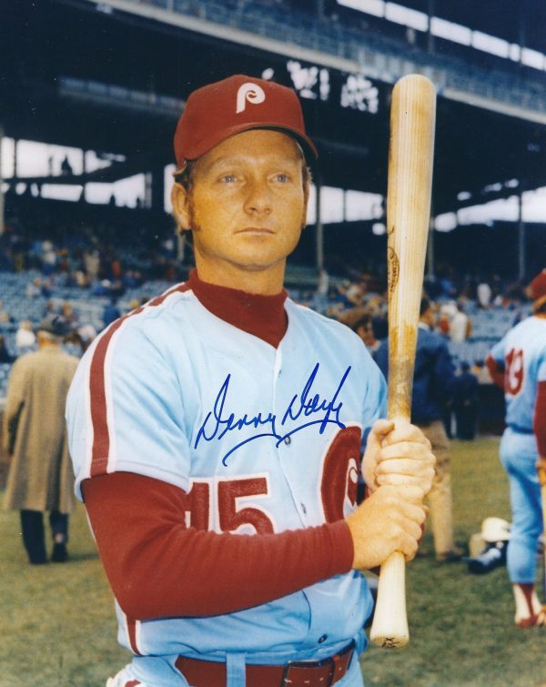 AUTOGRAPHED  DENNY DOYLE 8x10 Philadelphia Phillies Photo