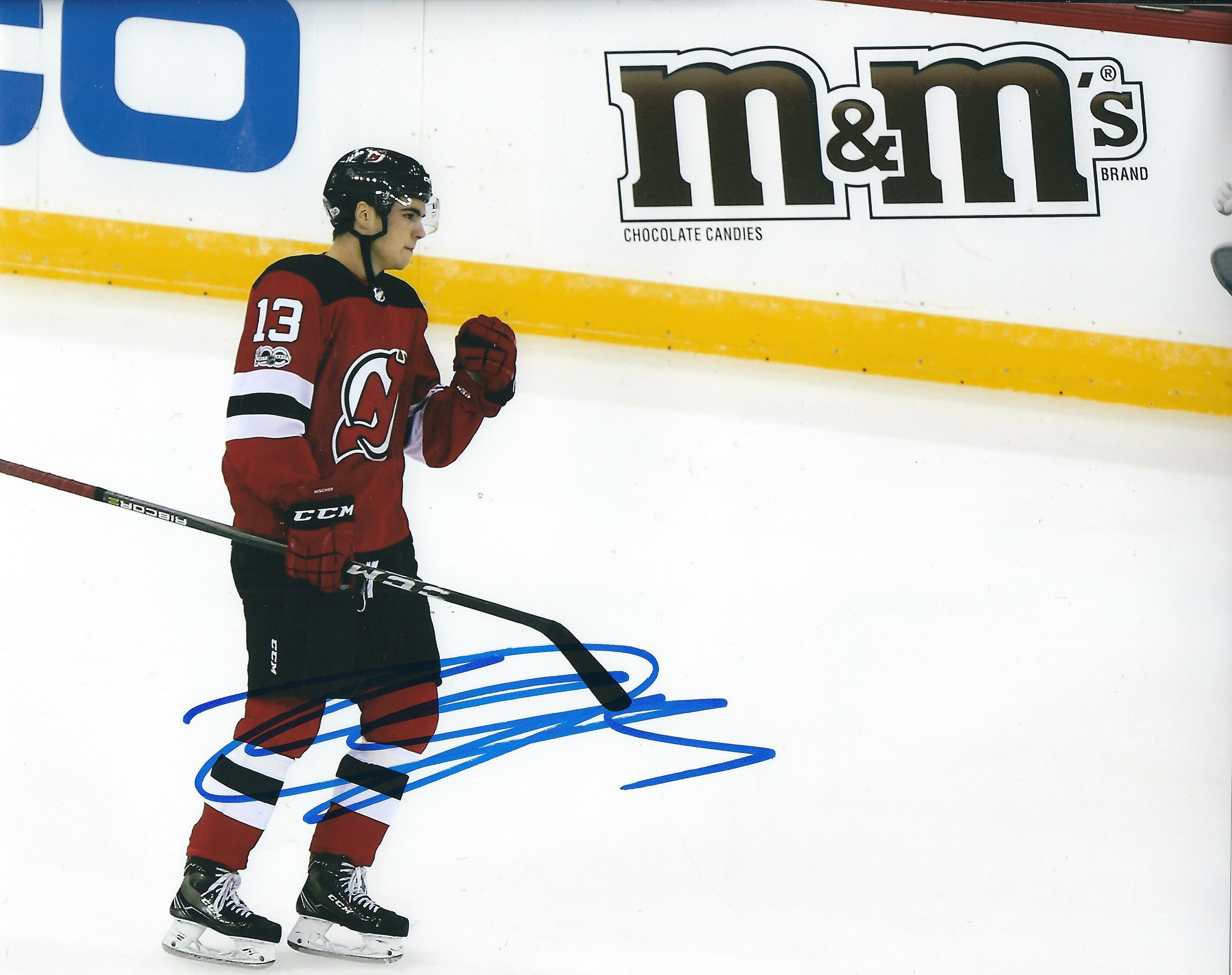 Nico Hischier New Jersey Devils Autographed 8x10 Photo