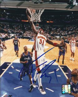 AUTOGRAPHED JASON TERRY 8X10 Atlanta Hawks photo
