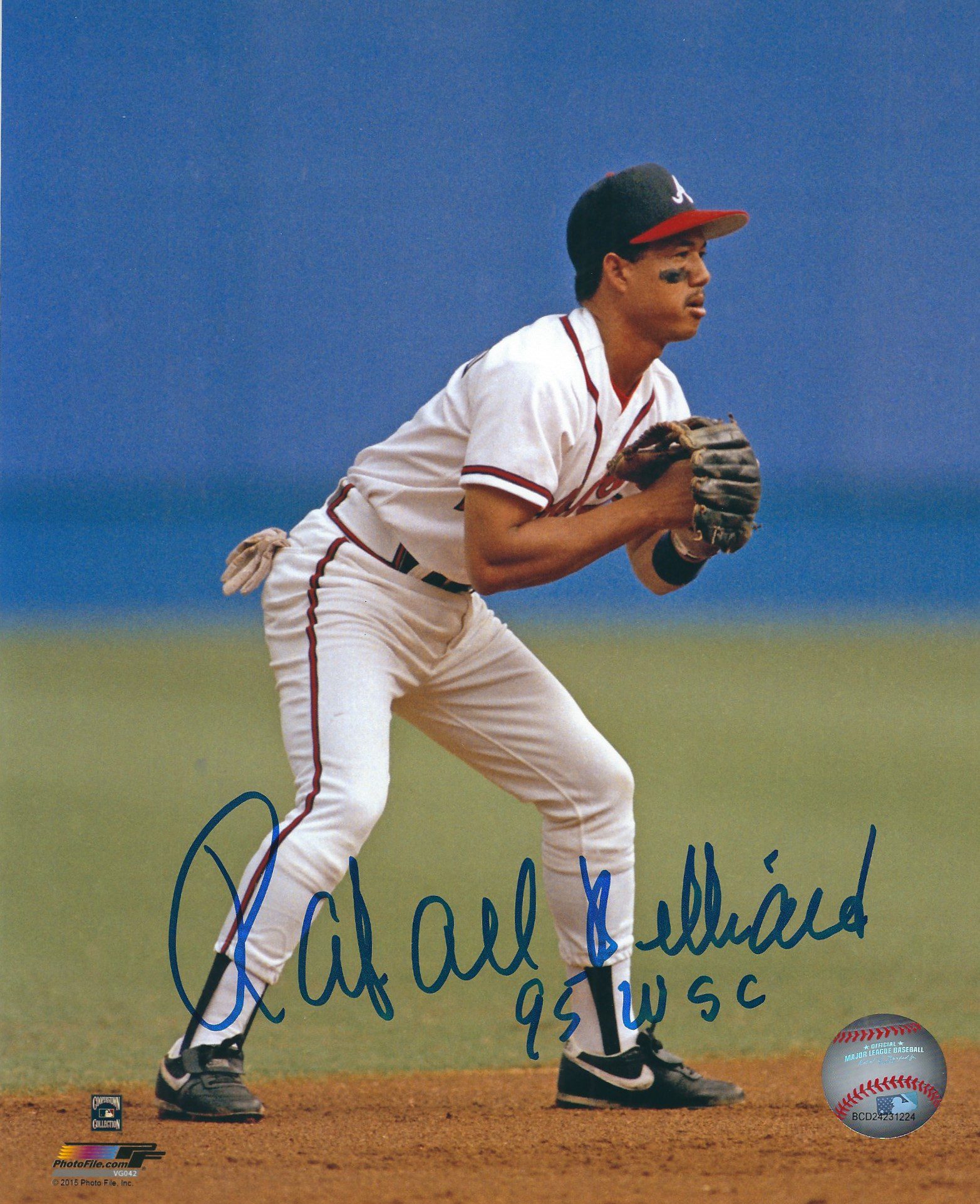 AUTOGRAPHED RAFAEL BELLIARD 8x10 Atlanta Braves photo