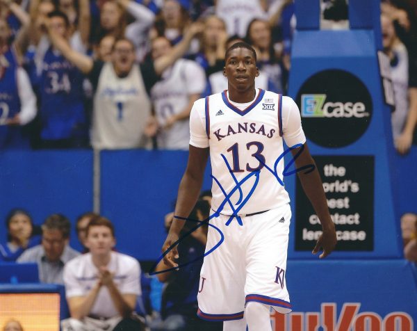 Autographed CHEICK DIALLO  Kansas Jayhawks 8x10 Photo