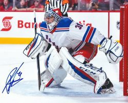Autographed ONDREJ PAVELEC  8X10 New York Rangers Photo