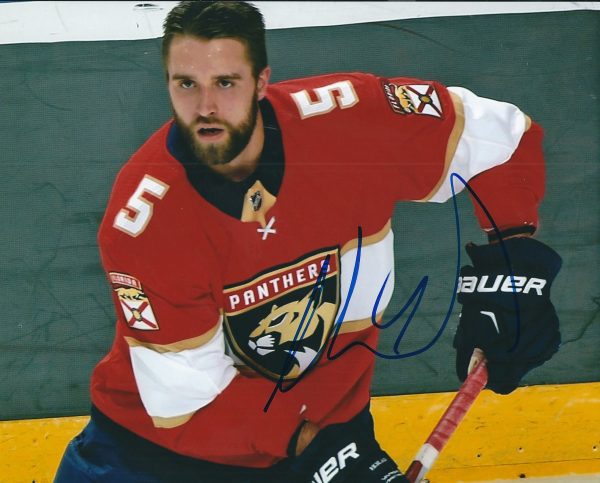 Autographed AARON EKBLAD 8x10 Florida Panthers Photo