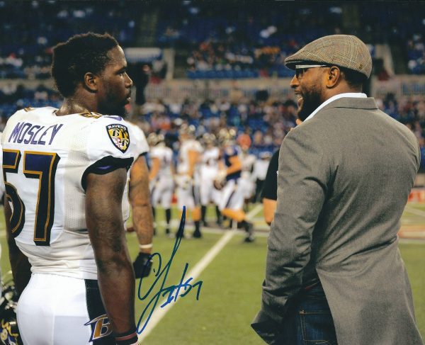 Autographed C.J. MOSLEY 8X10 Baltimore Ravens Photo