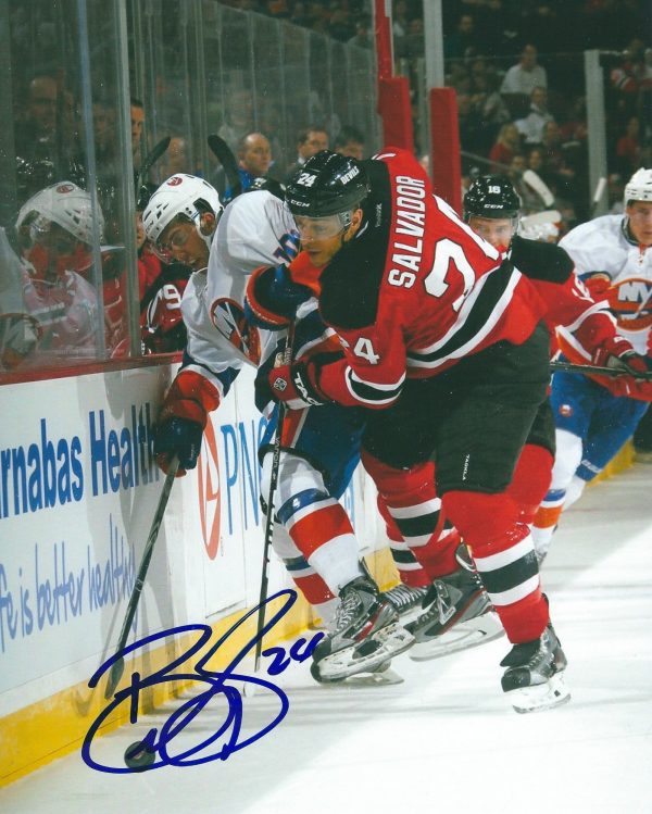 Autographed BRYCE SALVADOR 8X10 New Jersey Devils Photo