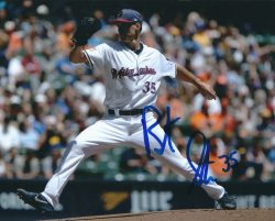 AUTOGRAPHED BRENT SUTER 8X10 Milwaukee Brewers Photo