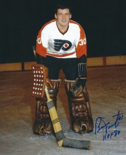 Autographed BERNIE PARENT 8X10 Philadelphia Flyers Photo