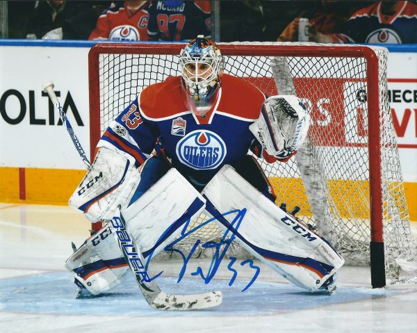 Autographed CAM TALBOT 8X10 Edmonton Oilers Photo