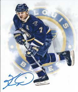 Autographed KEITH TKACHUK 8x10 St. Louis Blues Photo