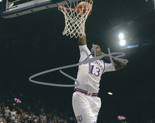 Autographed CHEICK DIALLO Kansas Jayhawks 8x10 Photo