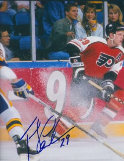 Autographed TERRY CARKNER 8X10 Philadelphia Flyers Photo