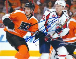 Autographed TRAVIS SANHEIM 8X10 Philadelphia Flyers Photo