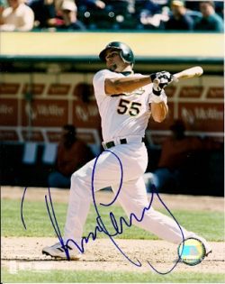 AUTOGRAPHED  photo RAMON HERNANDEZ Oakland A's