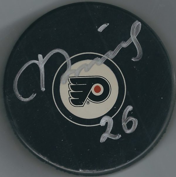 Autographed RUSLAN FEDOTENKO Philadelphia Flyers Hockey Puck