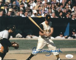 Autographed BILL MAZEROSKI  8X10 Pittsburgh Pirates photo JSA Witnessed