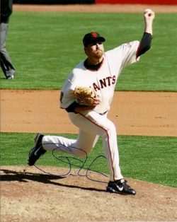 AUTOGRAPHED  JACK TASCHNER San Francisco Giants Photo