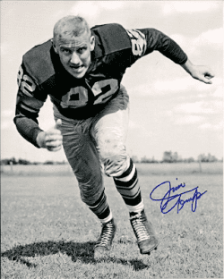 Autographed JIM TEMP Green Bay Packers Photo