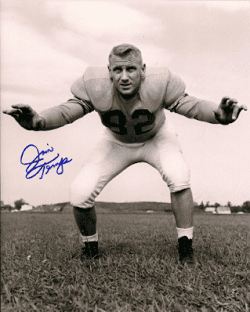 Autographed JIM TEMP Green Bay Packers Photo