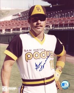 AUTOGRAPHED GENE TENACE  SD Padres photo