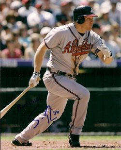 AUTOGRAPHED  SCOTT THORMAN Atlanta  Braves
