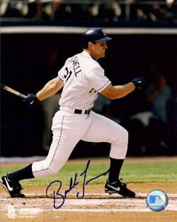 AUTOGRAPHED BUBBA TRAMMELL 8x10 San Diego Padres photo