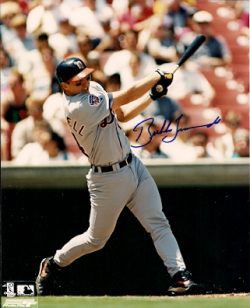 AUTOGRAPHED BUBBA TRAMMELL 8X10 Detroit Tigers Photo