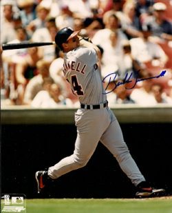 AUTOGRAPHED BUBBA TRAMMELL 8x10 Detroit Tigers Photo