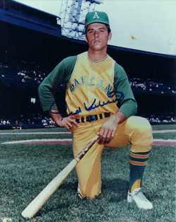 AUTOGRAPHED TED KUBIAK 8x10 Oakland A's Photo