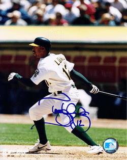 AUTOGRAPHED SIGNED photo TERRENCE LONG #2 Oakland A's