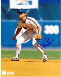AUTOGRAPHED TOM HERR - New York Mets photo