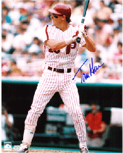 AUTOGRAPHED  TOM HERR 8x10 Philadelphia Phillies Photo
