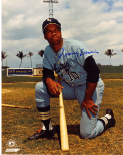 AUTOGRAPHED TOMMY DAVIS 8x10 Chicago White Sox Photo