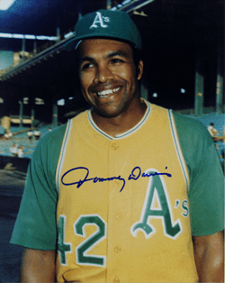 AUTOGRAPHED SIGNED photo TOMMY DAVIS Oakland A's