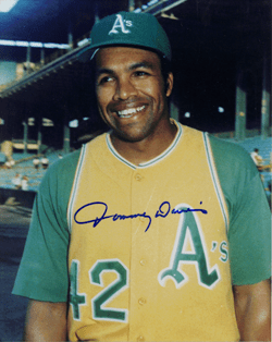 AUTOGRAPHED SIGNED photo TOMMY DAVIS Oakland A's - Main Line Autographs