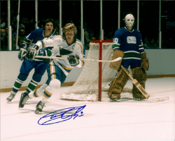 Autographed GARRY UNGER 8X10 St. Louis Blues Photo