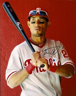 AUTOGRAPHED WILSON VALDEZ 8x10 Philadelphia Phillies Photo