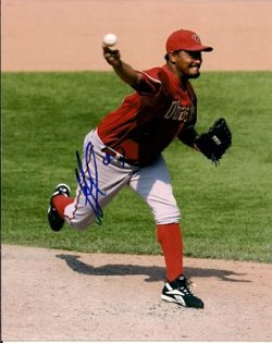 Autographed JOSE VALVERDE Arizona Diamondbacks Photo